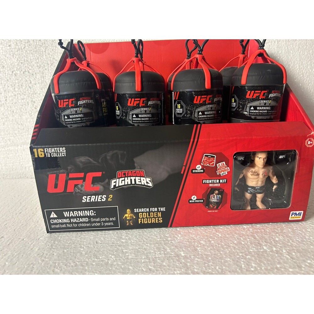 UFC Octagon Fighters Series 2 8 Blind Capsules Display Box Hasbulla
